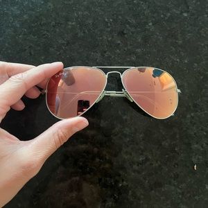 Pink aviators ray bans